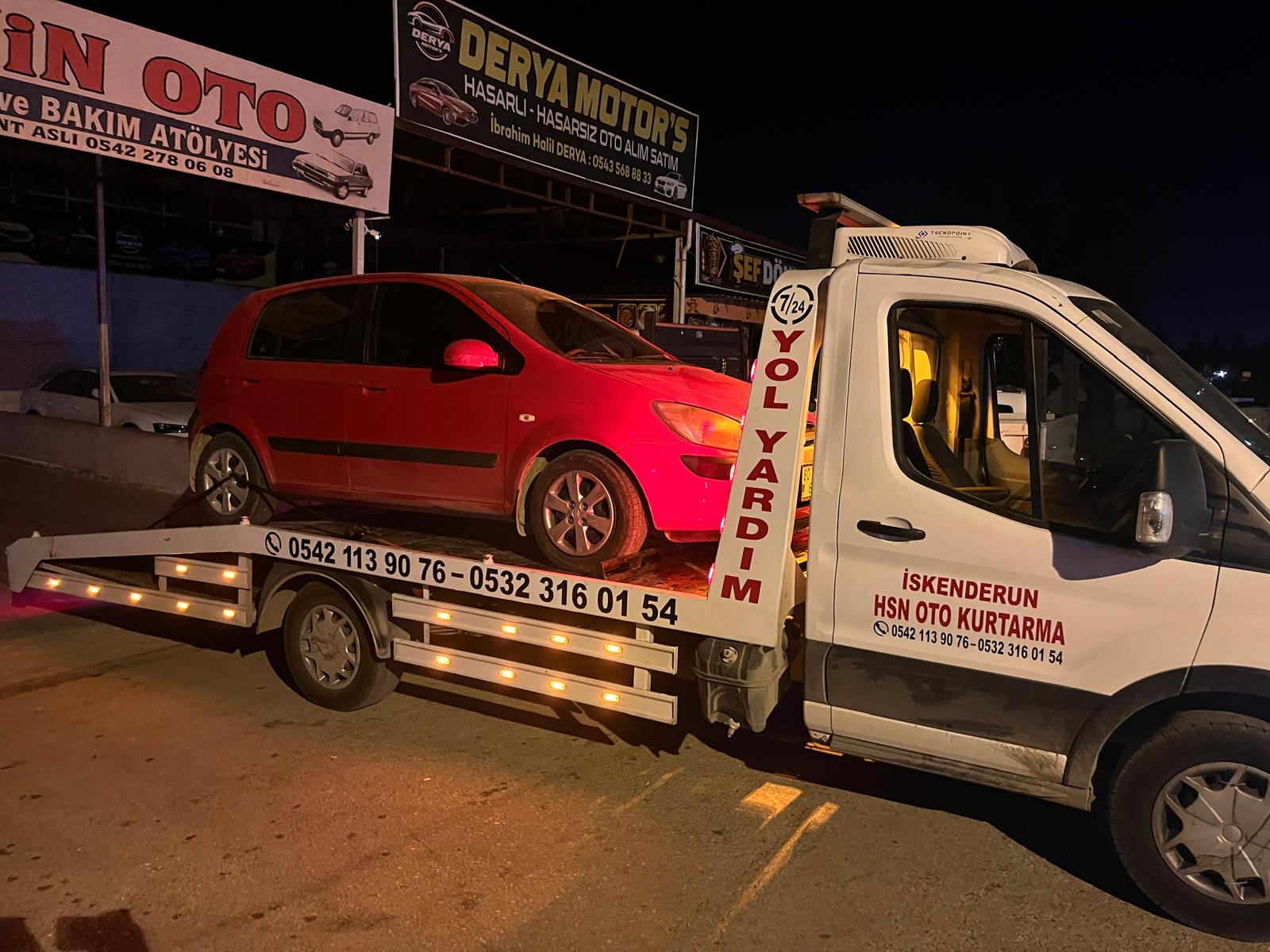İskenderun HSN Oto Kurtarma çekici aracı